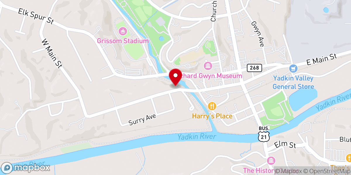 Map showing location of Galloway Memorial Episcopal Church