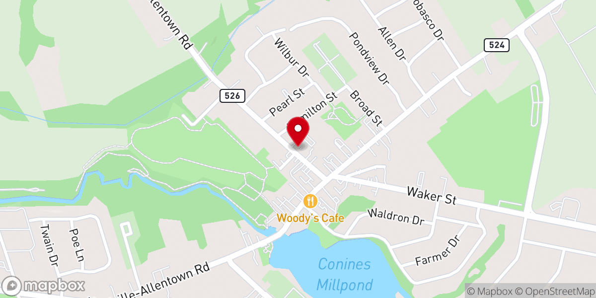 Map showing location of Summerfield United Methodist Church