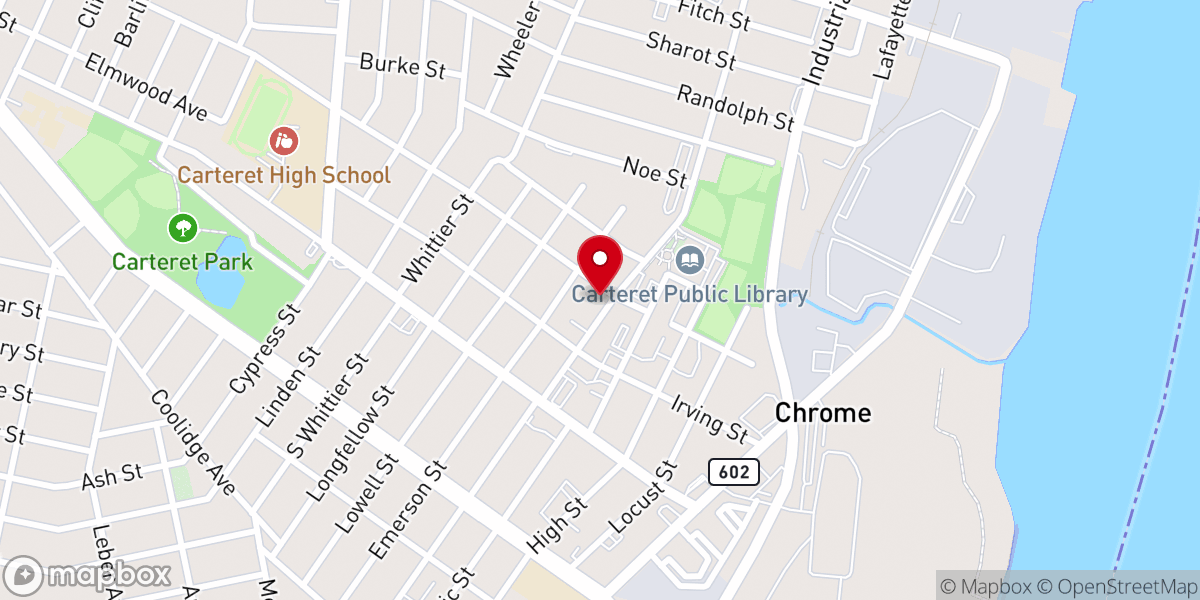 Map showing location of Church of the Holy Family