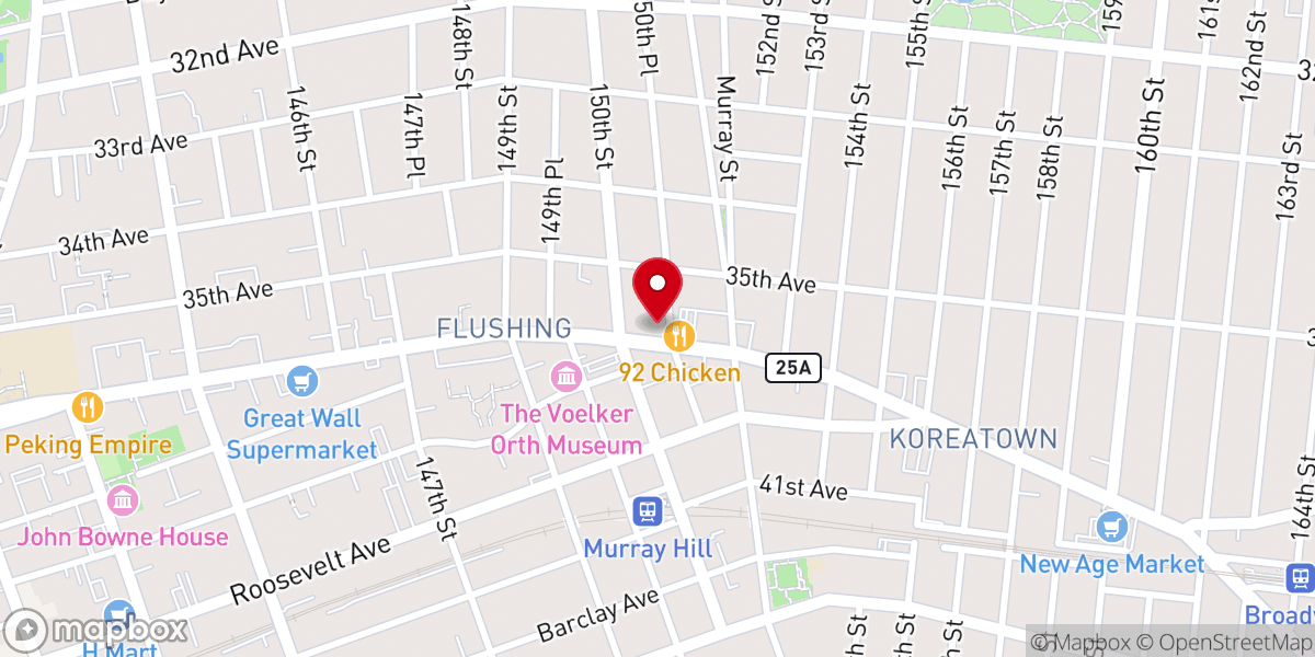 Map showing location of United Shalom Presbyterian Church of Ny