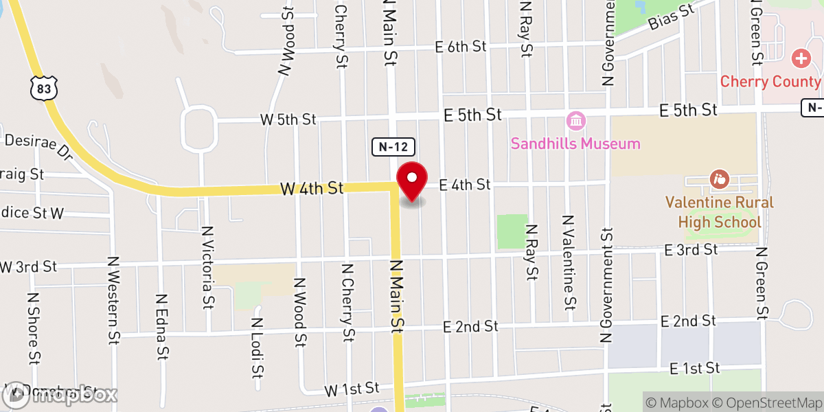 Map showing location of Saint Johns Episcopal Church