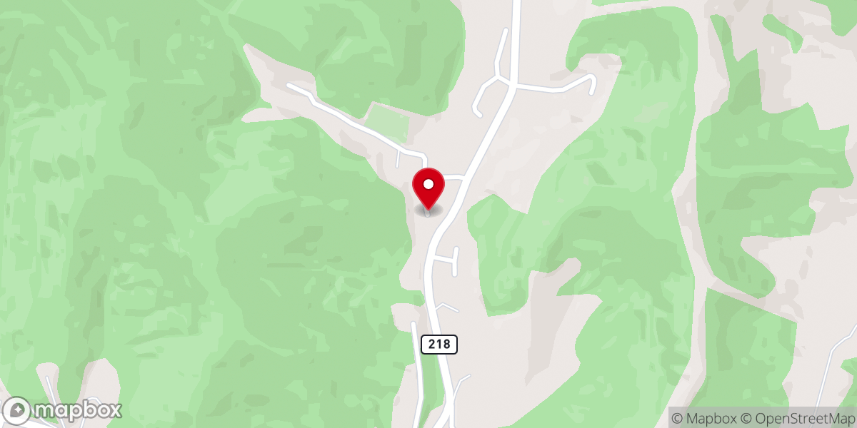Map showing location of Pumpkin Center Church of Christ