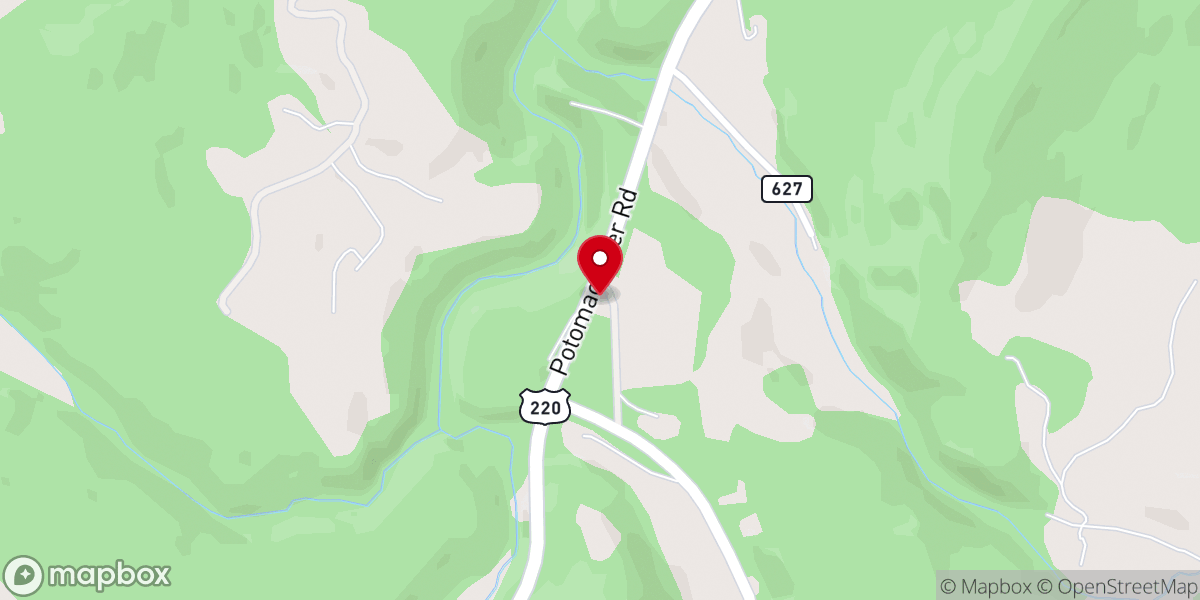 Map showing location of Monterey Church of God of Prophecy