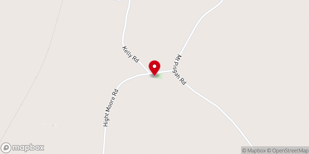 Map showing location of Hight Assembly of God