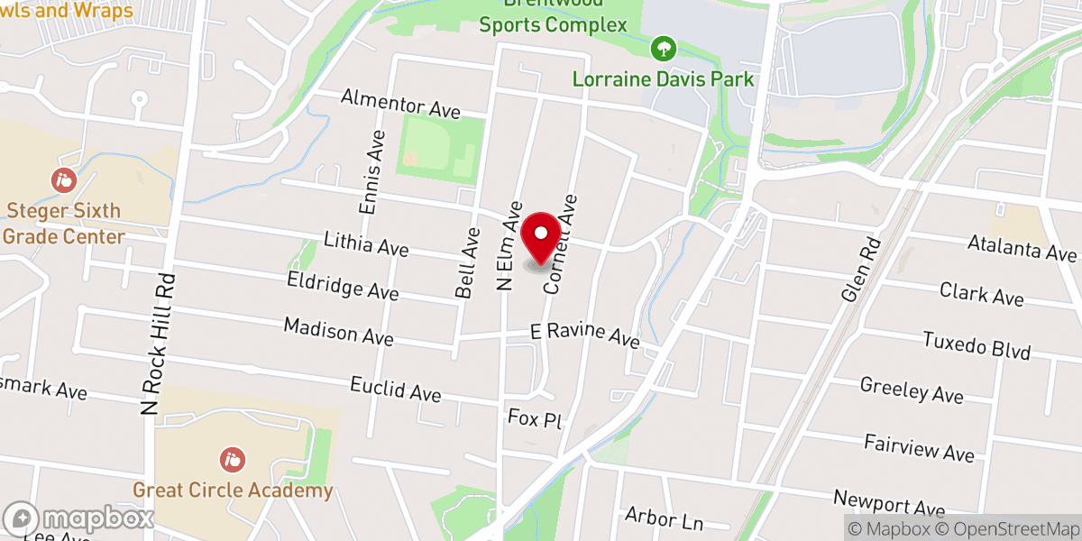 Map showing location of Unity United Methodist Church