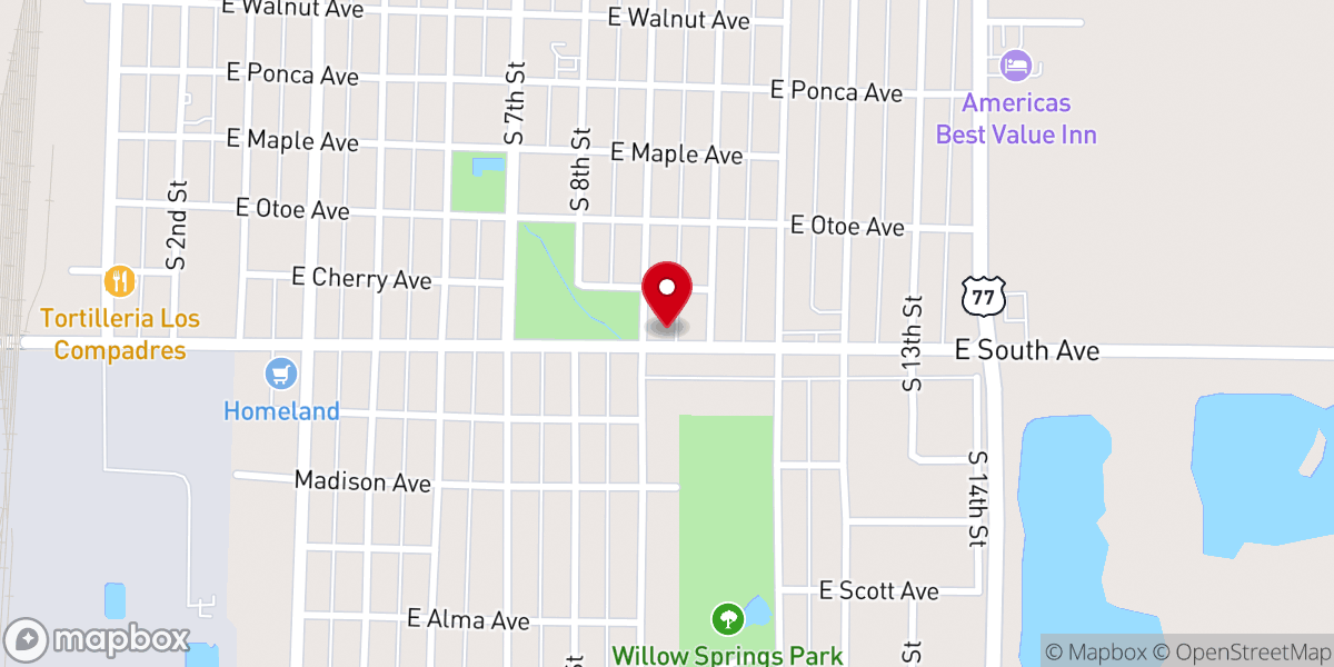 Map showing location of Mission