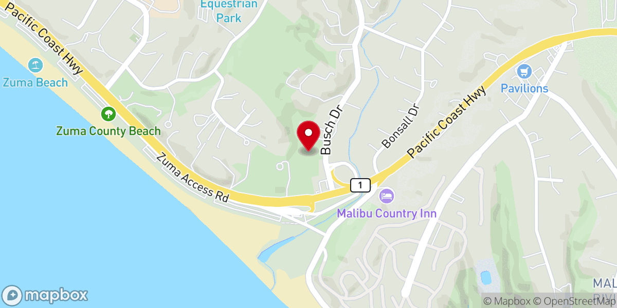 Map showing location of Malibu Gathering