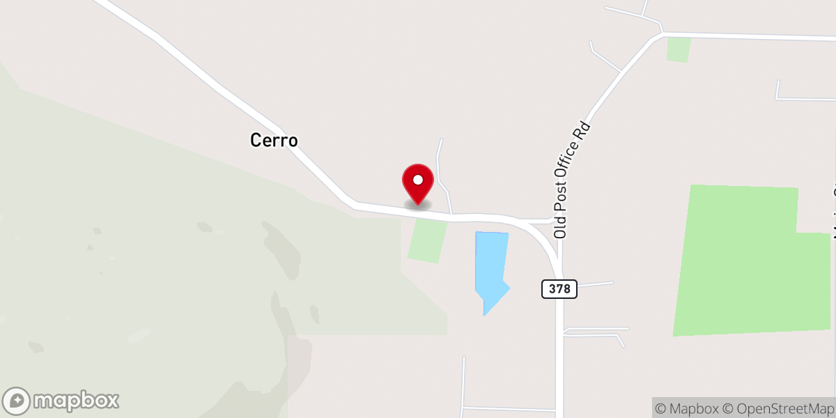 Map showing location of Our Lady of Guadalupe Mission Church