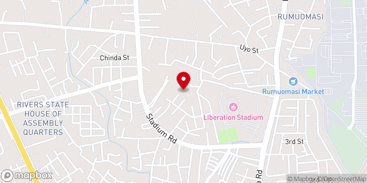 Map showing location of New Covenant Baptist Church