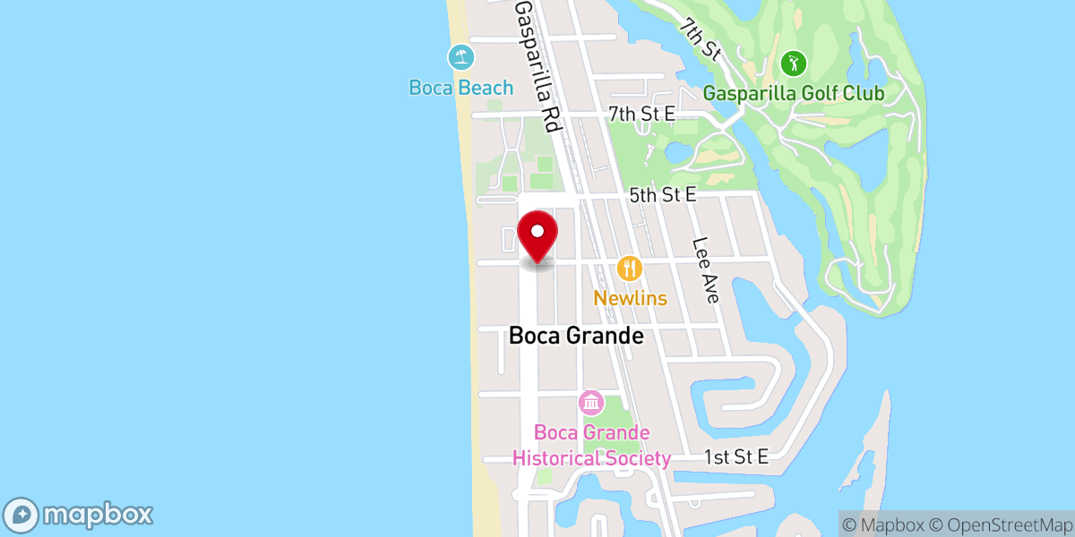 Map showing location of St Andrews Episcopal Church