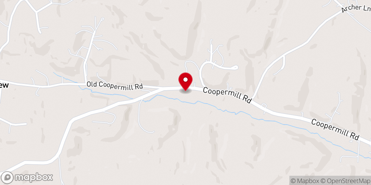 Map showing location of Church of God, Zanesville