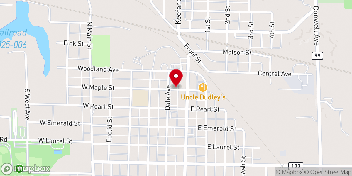 Map showing location of Willard Hope Center