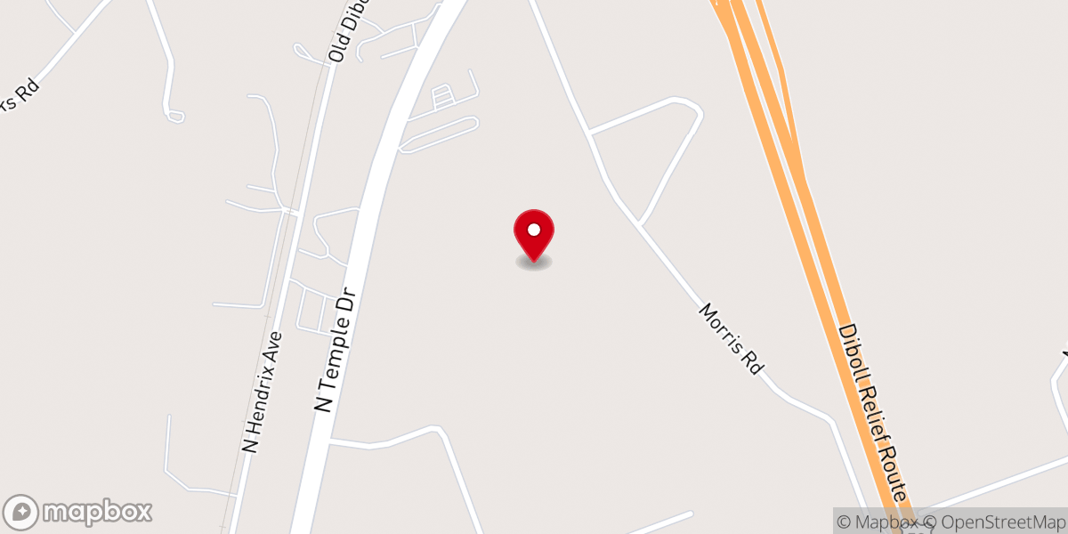 Map showing location of Vic Bass Ministries