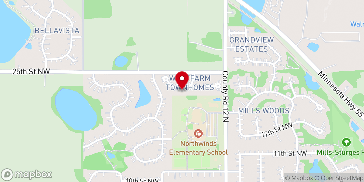 Map showing location of Whos Next