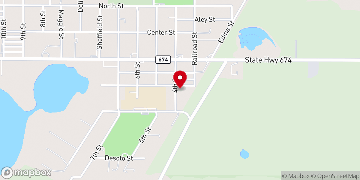 Map showing location of Iglesia de Dios Nuevo Pacto