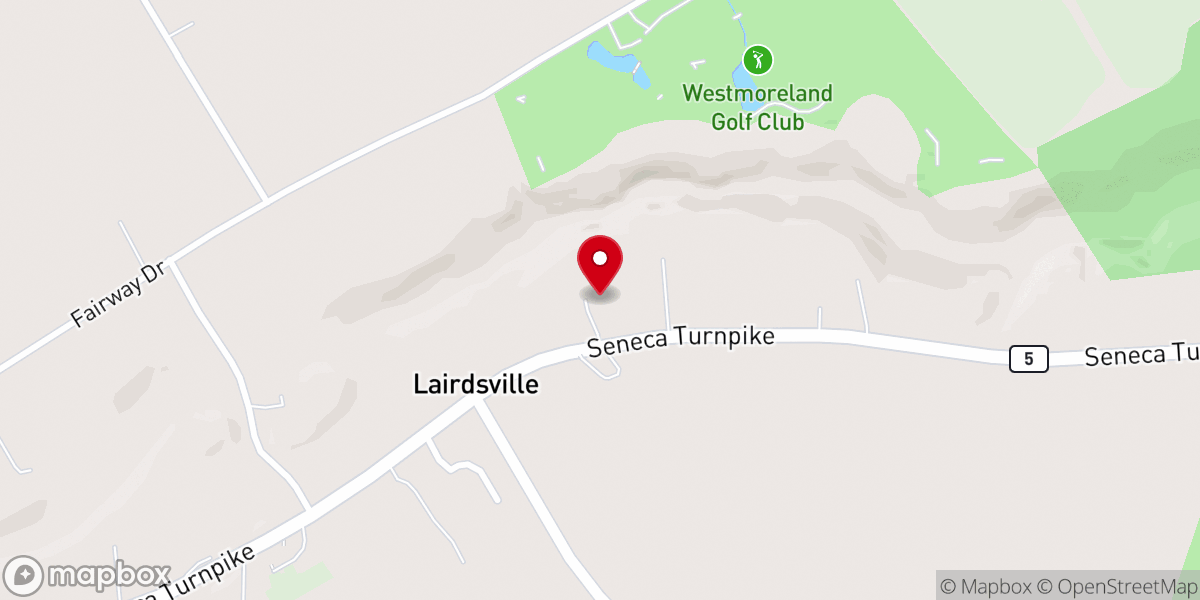 Map showing location of Lairdsville United Methodist Church