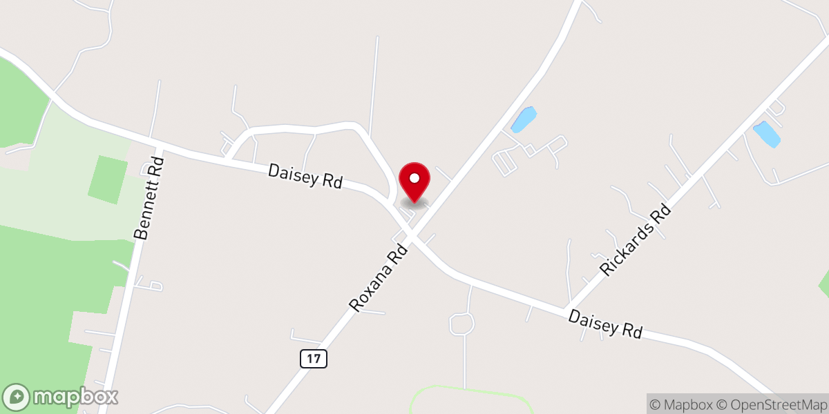 Map showing location of Blackwater Fellowship Church