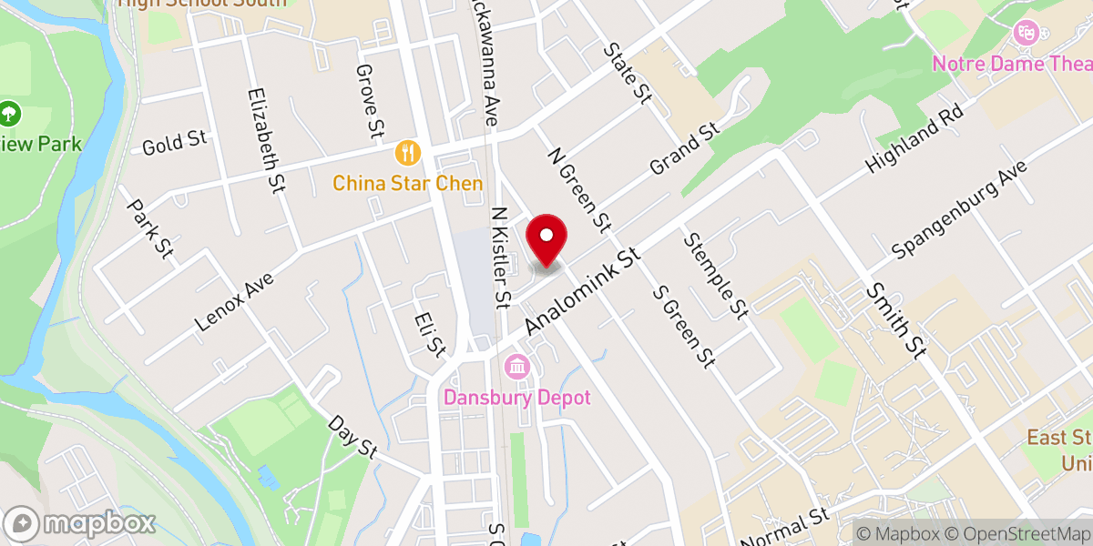 Map showing location of Maranatha Bible Chapel