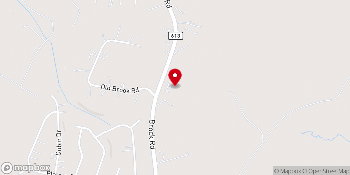 Map showing location of Chancellor Christian Church