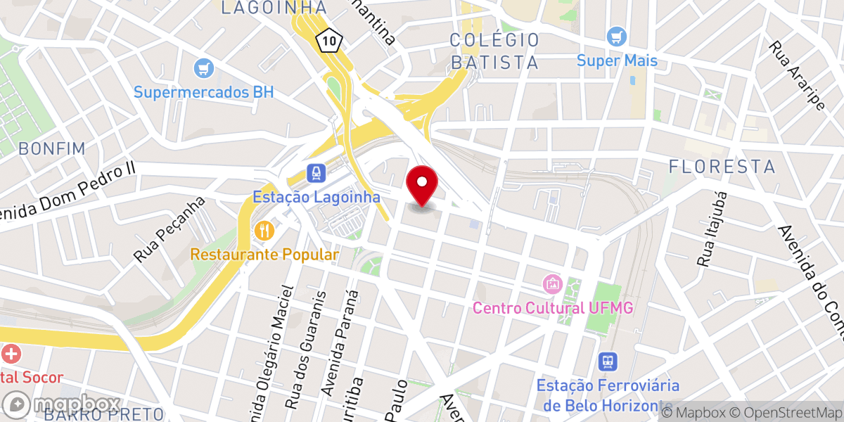 Map showing location of IEJ - Igreja Evangelica de Jesus