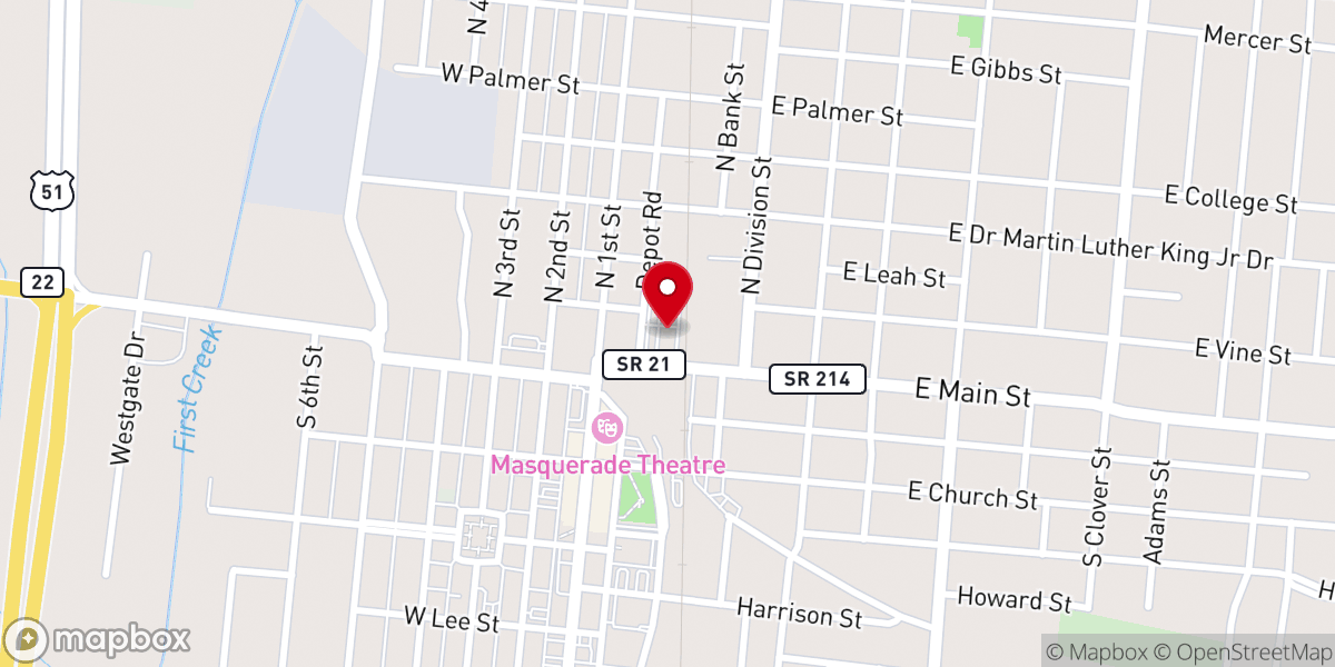 Map showing location of Iglesia Bautista Hispana Union City