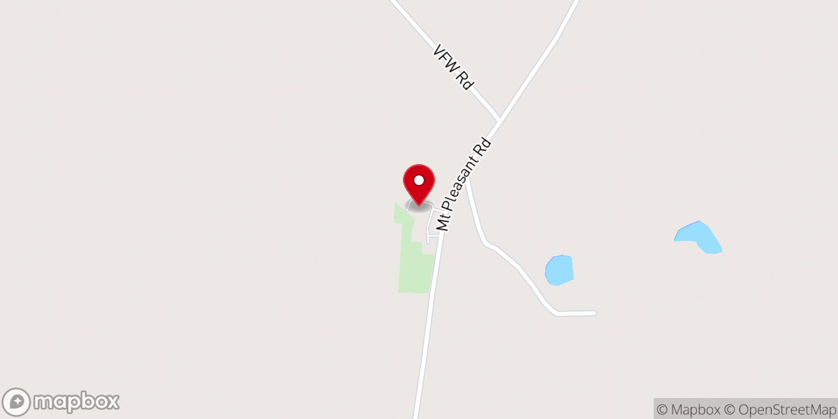 Map showing location of Mt Pleasant Missionary Baptist Church