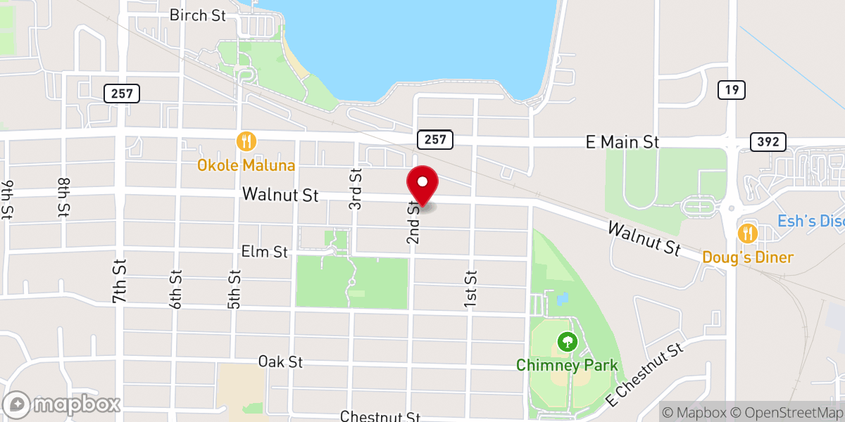 Map showing location of Calvary Chapel Windsor