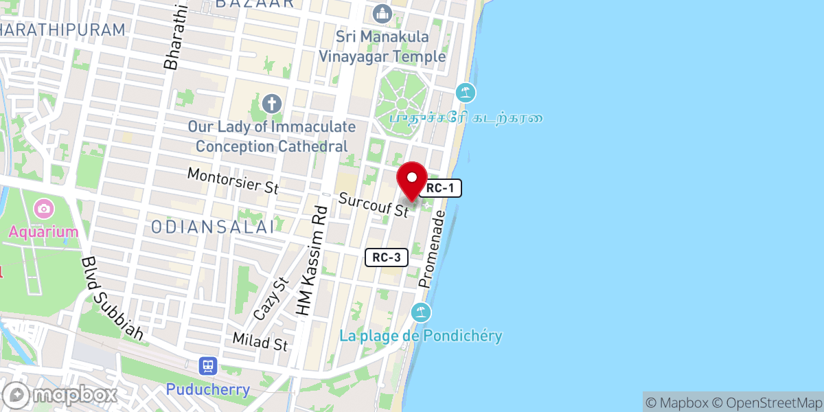 Map showing location of Our Lady of Angels Church