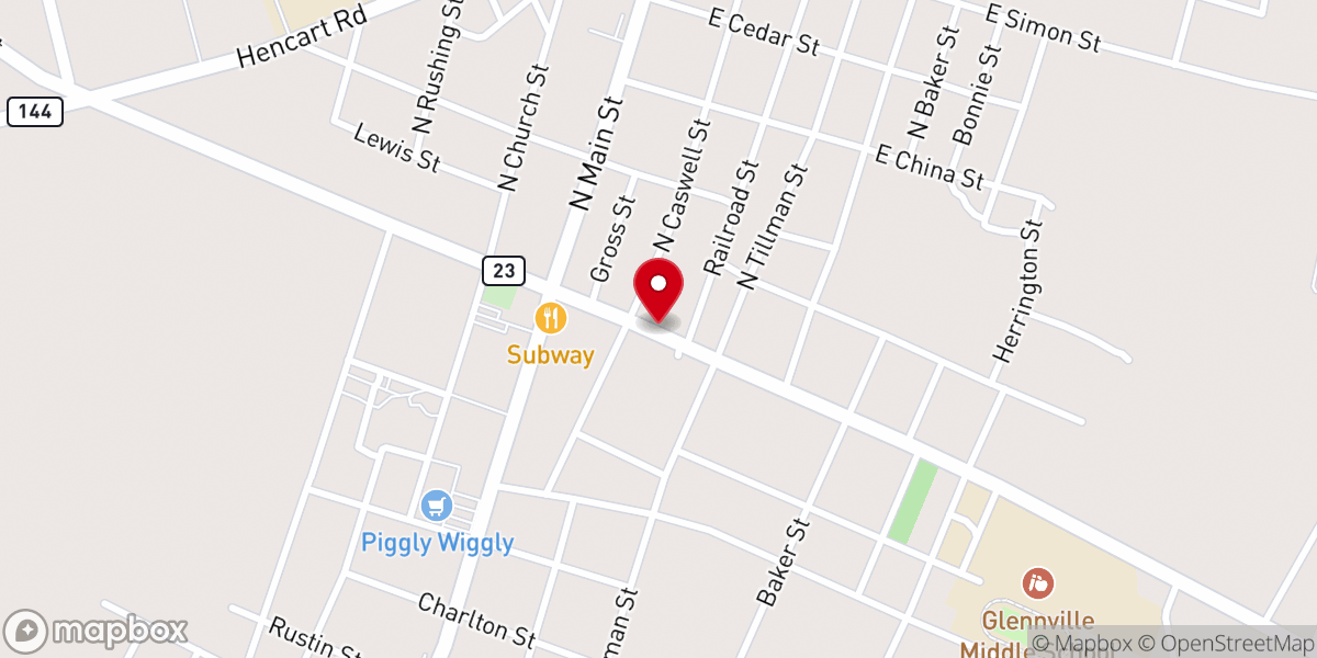 Map showing location of Abundant Life Apostolic Church
