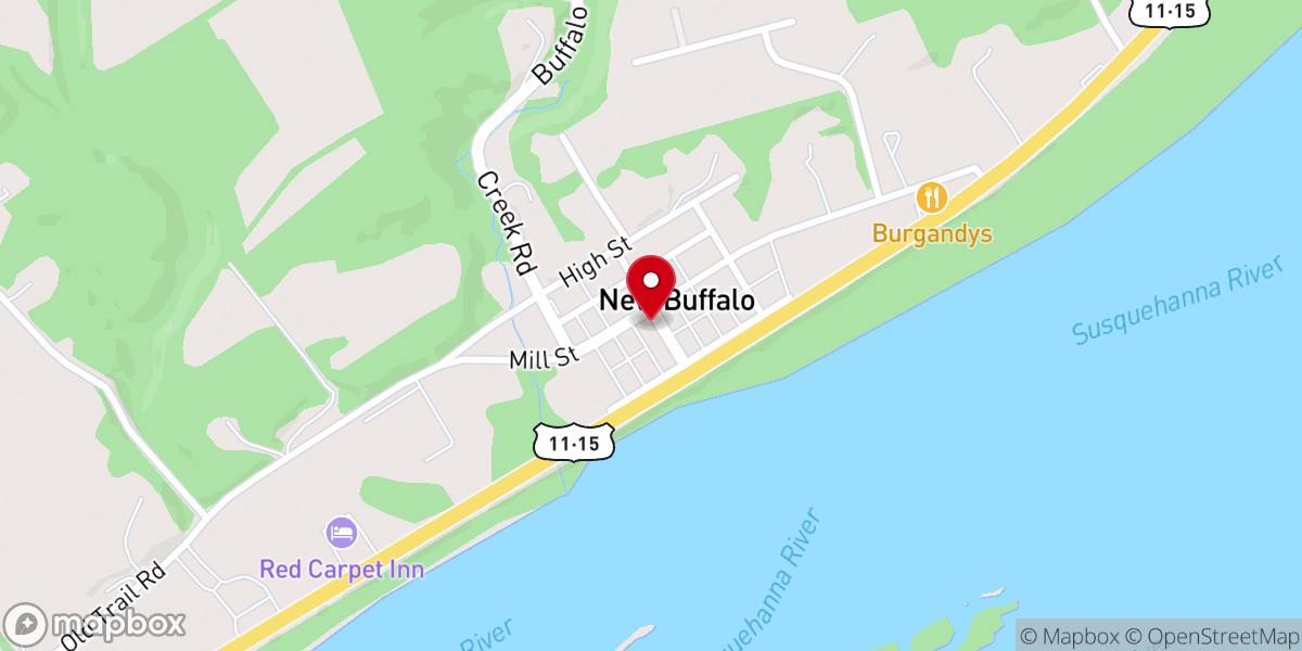 Map showing location of Holy Cross United Methodist Church