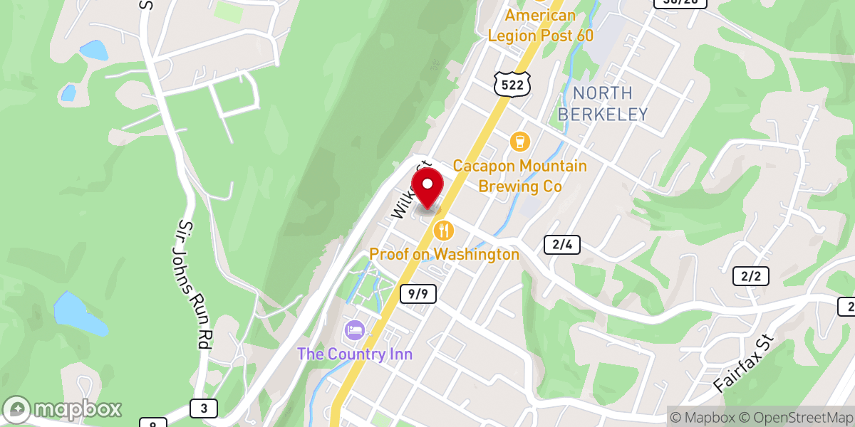 Map showing location of Wellspring Church