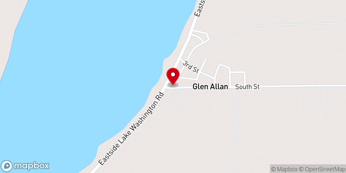 Map showing location of Allan Chapel