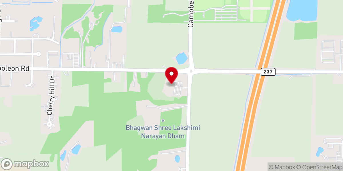 Map showing location of Christ's Church in Bowling Green