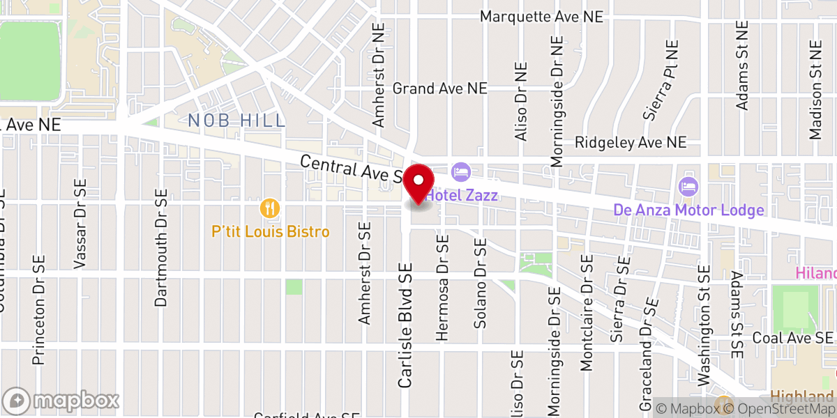 Map showing location of Immanuel Presbyterian Church