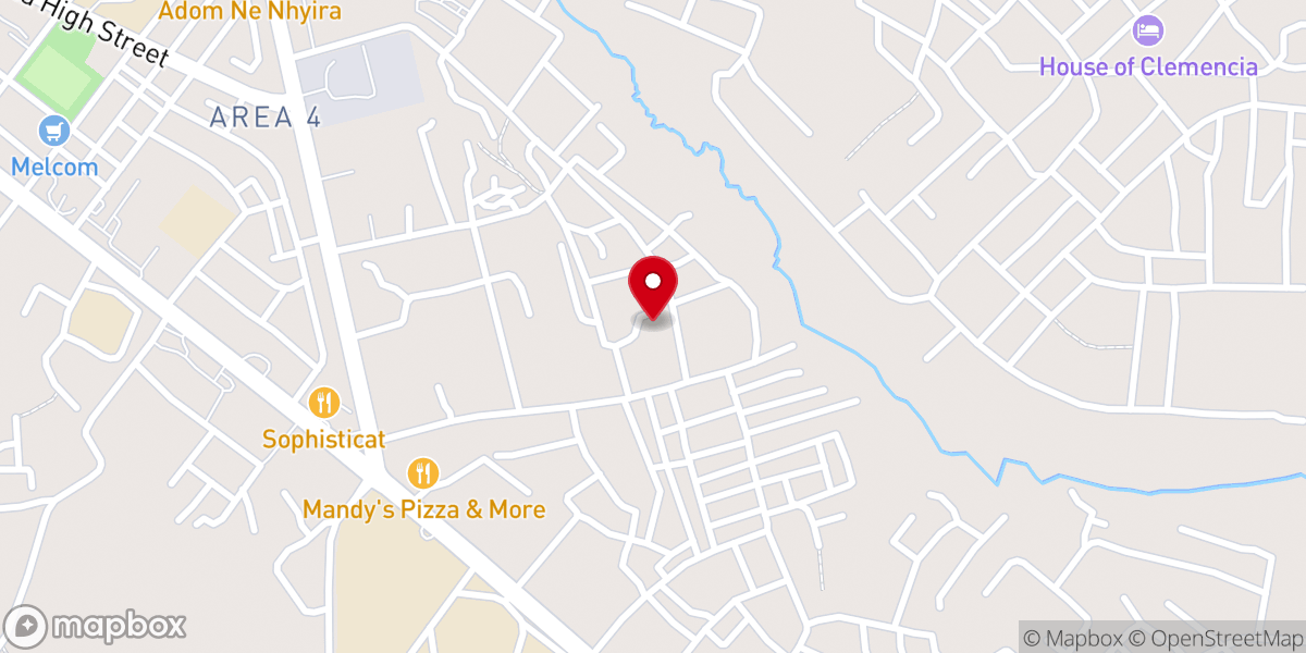 Map showing location of тнe cнυrcн oғ penтecoѕт eммanυel aѕѕeмвly sunyani
