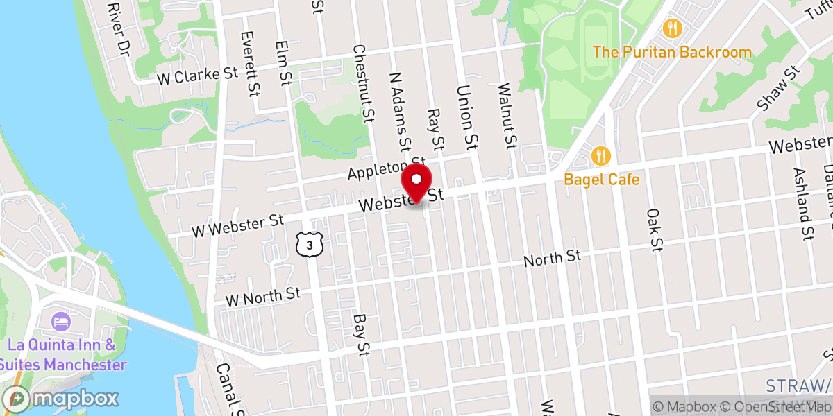 Map showing location of Mercy Hill Church