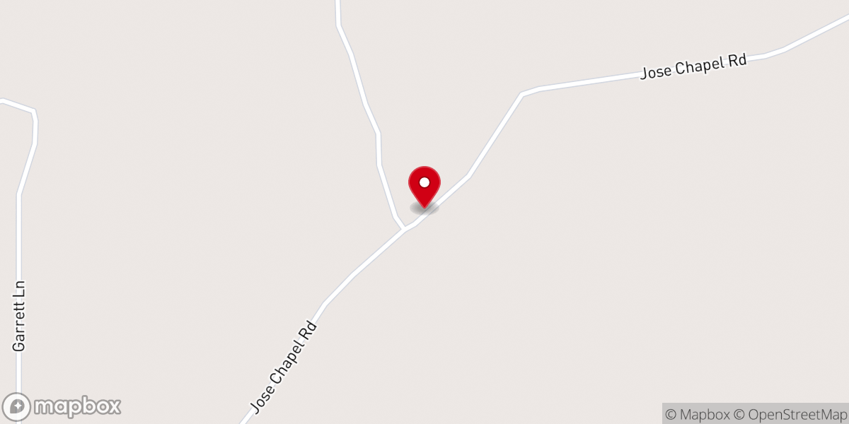 Map showing location of Jose Chapel