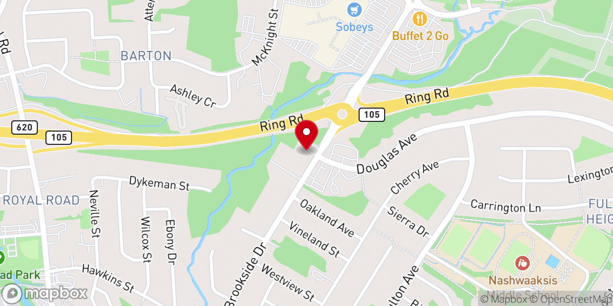 Map showing location of Fredericton Church Of The Nazarene