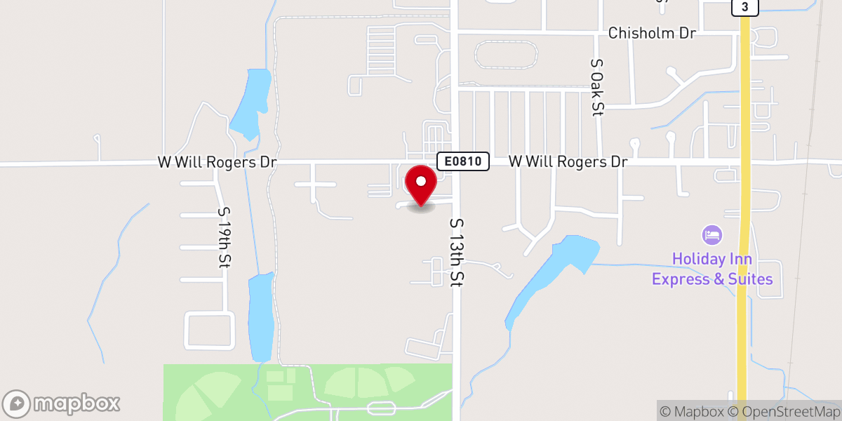 Map showing location of Homestead Assisted Living & Memory Care of Kingfisher