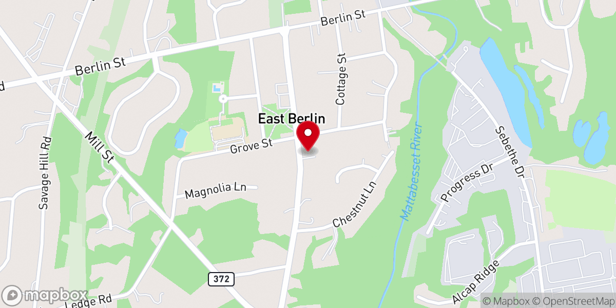 Map showing location of East Berlin Untd Methodist Church