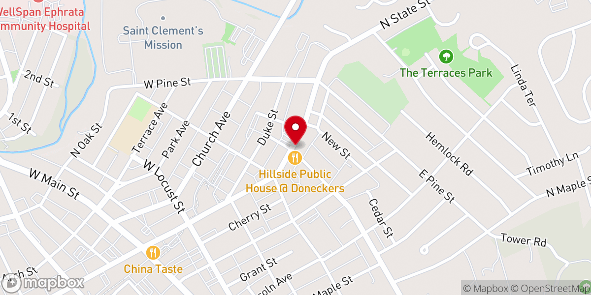 Map showing location of The Living Room