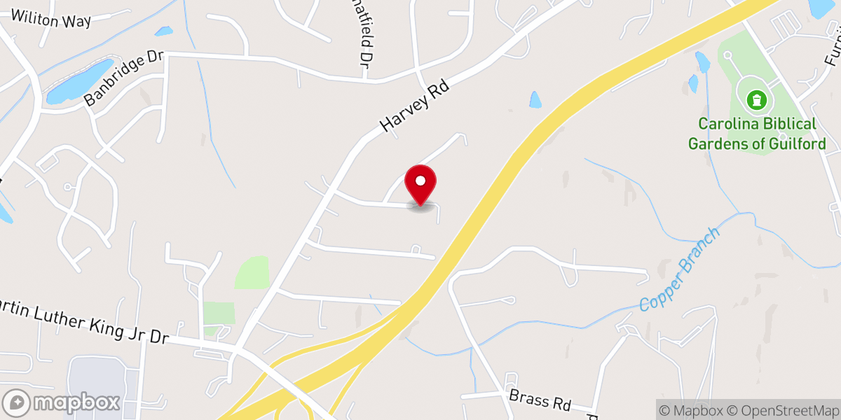 Map showing location of New Life Family Church