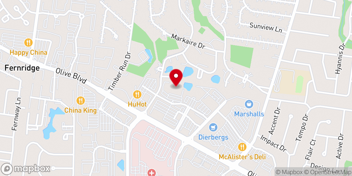 Map showing location of Revelation Church STL