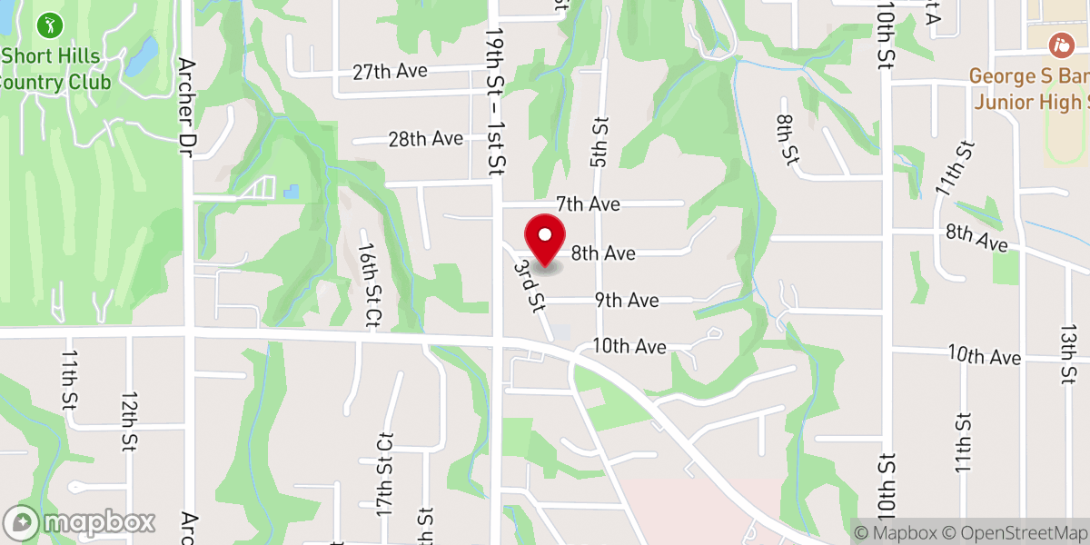 Map showing location of Crosstown Baptist Church