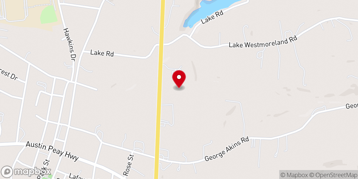 Map showing location of New Vision Church