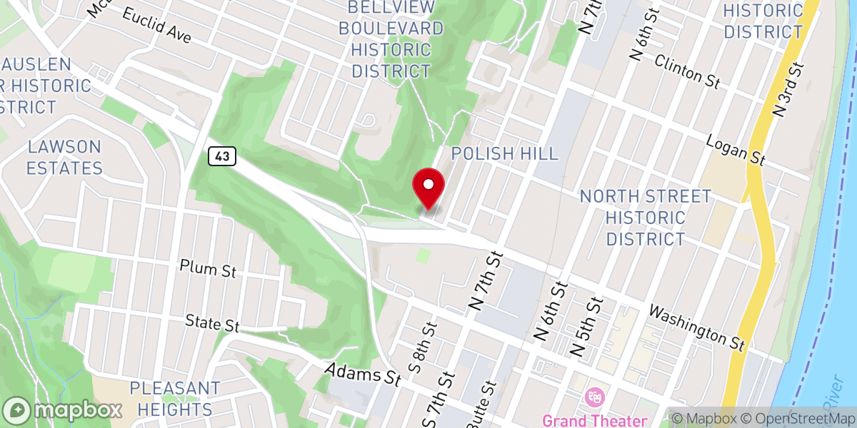 Map showing location of Holy Transfiguration Orthodox Church