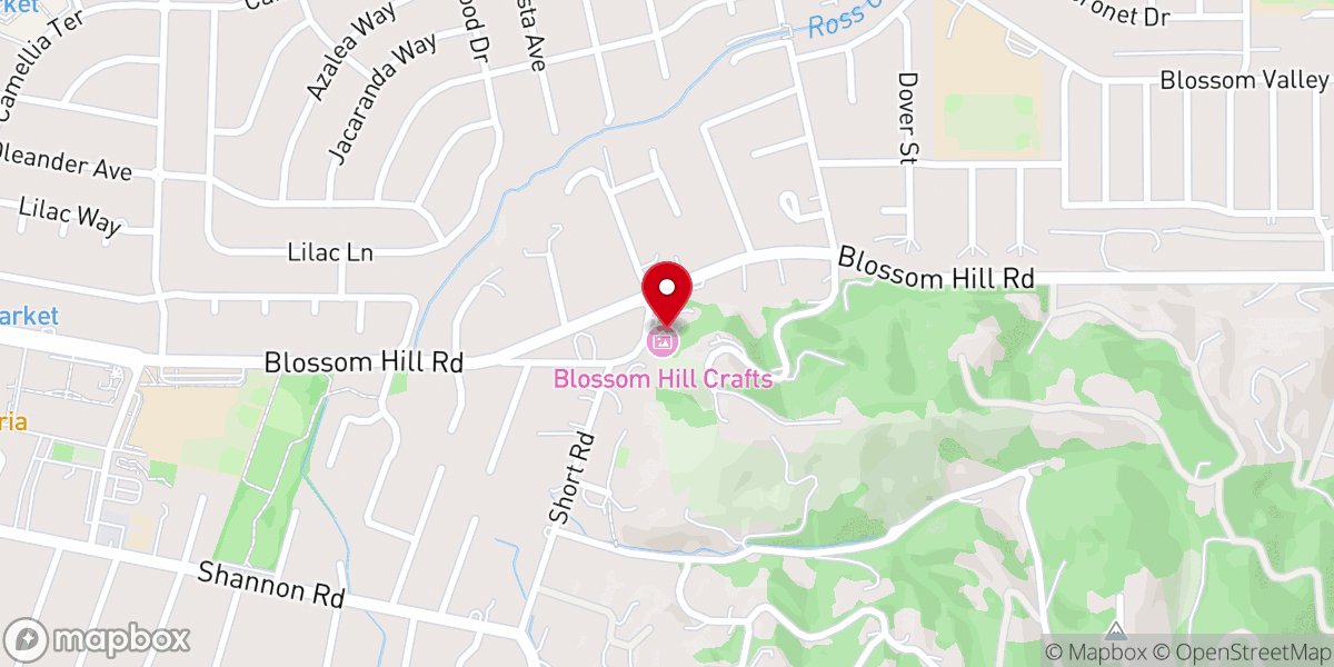 Map showing location of California Wedding Ceremony
