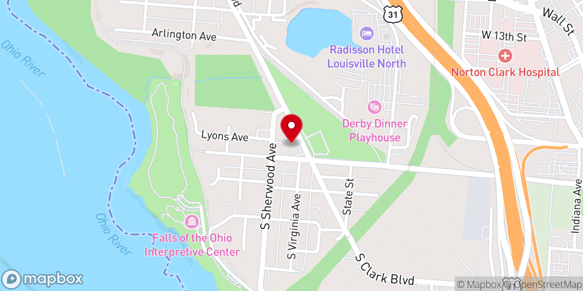 Map showing location of Colgate Baptist Church