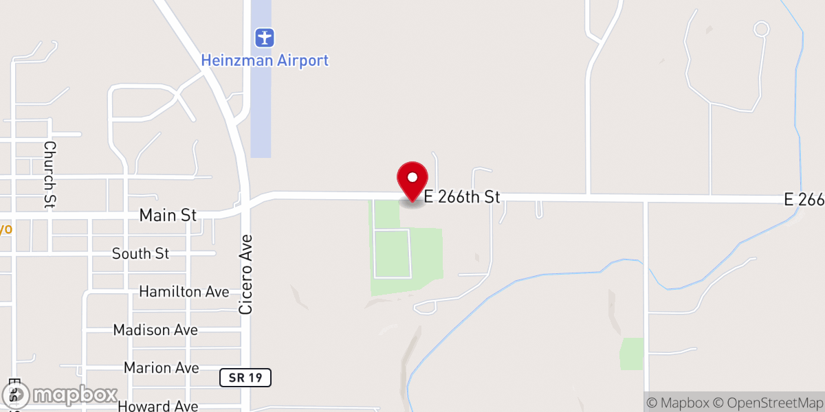 Map showing location of ABC Arcadia Brethren Church