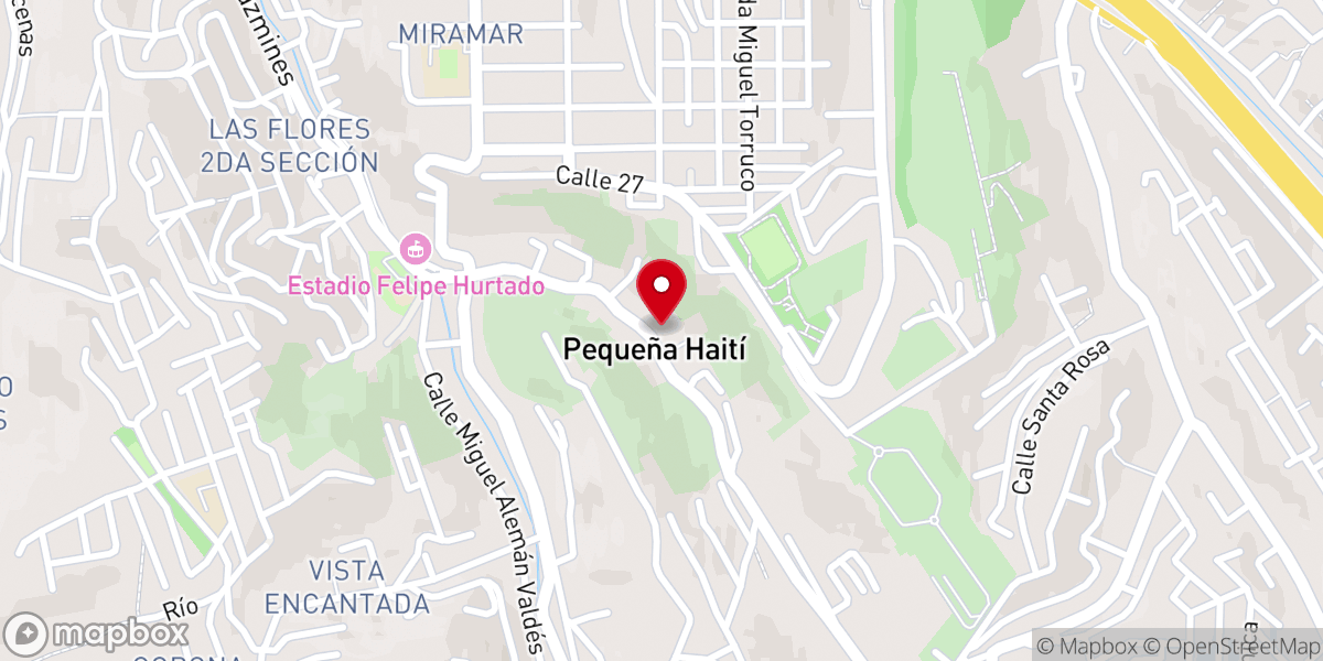 Map showing location of Templo Embajadores De Jesús